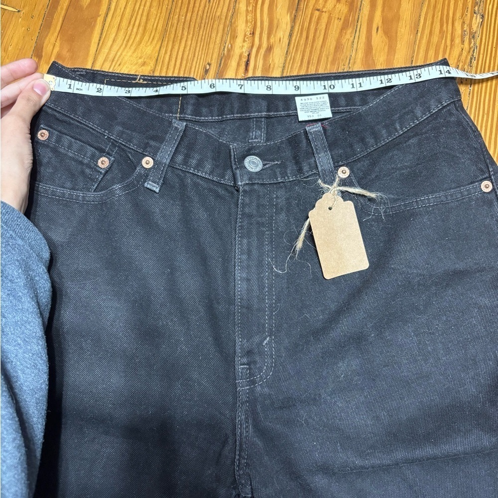 Y2K Grunge Black Levis High Waist Jeans Women’s 512 Slim Fit Straight Leg 11 JR - Picture 11 of 13